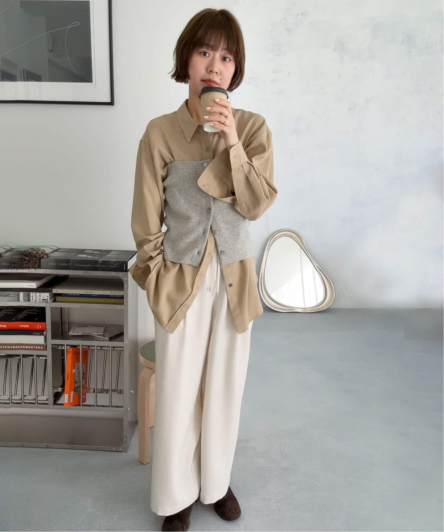 Dyedツイルオーバーサイズシャツ（シャツ／ブラウス）｜JOURNAL