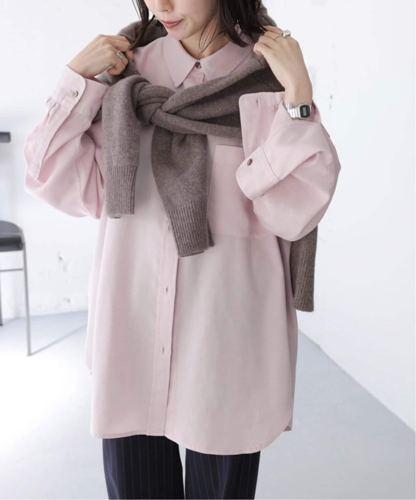 Dyedツイルオーバーサイズシャツ（シャツ／ブラウス）｜JOURNAL