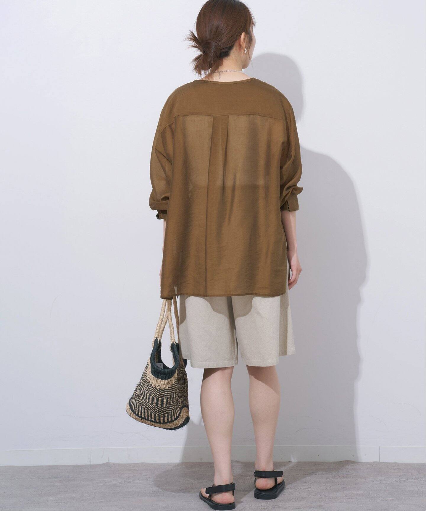 ノーカラーシアーシャツ（シャツ／ブラウス）｜JOURNAL STANDARD