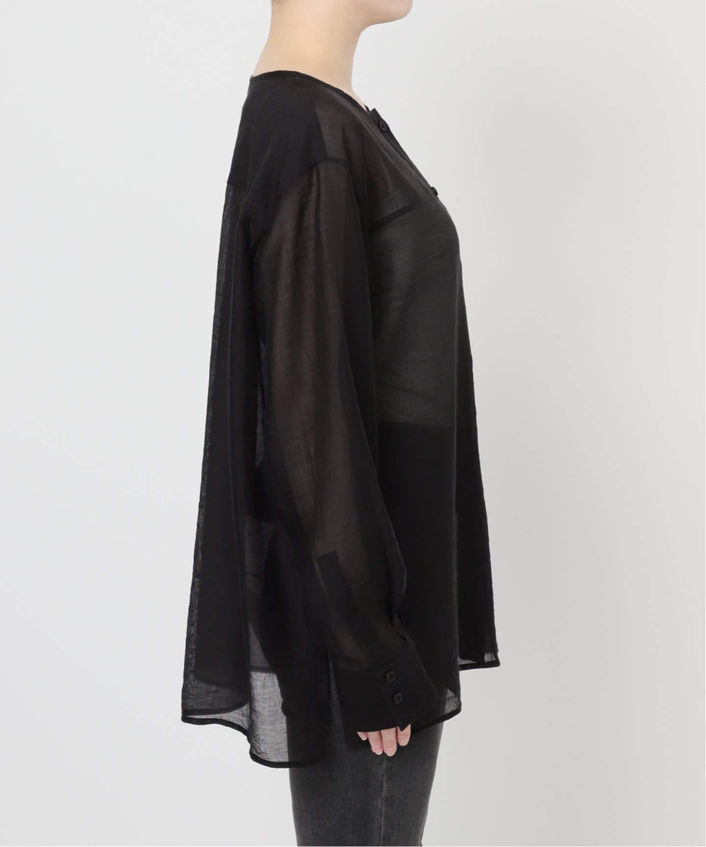 ノーカラーシアーシャツ（シャツ／ブラウス）｜JOURNAL STANDARD