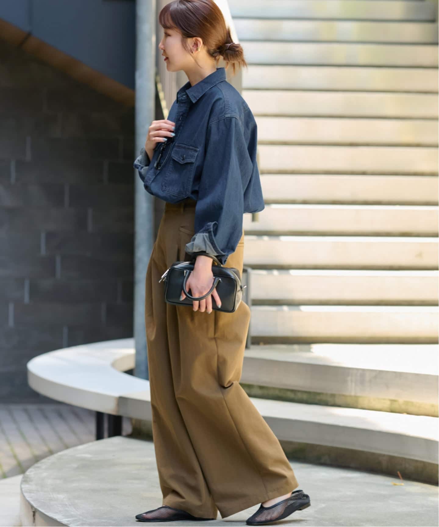 ジャーナルスタンダードレリューム　9oz デニムワークシャツ　ブルー 追加4》9oz デニムワークシャツ（シャツ／ブラウス）｜JOURNAL