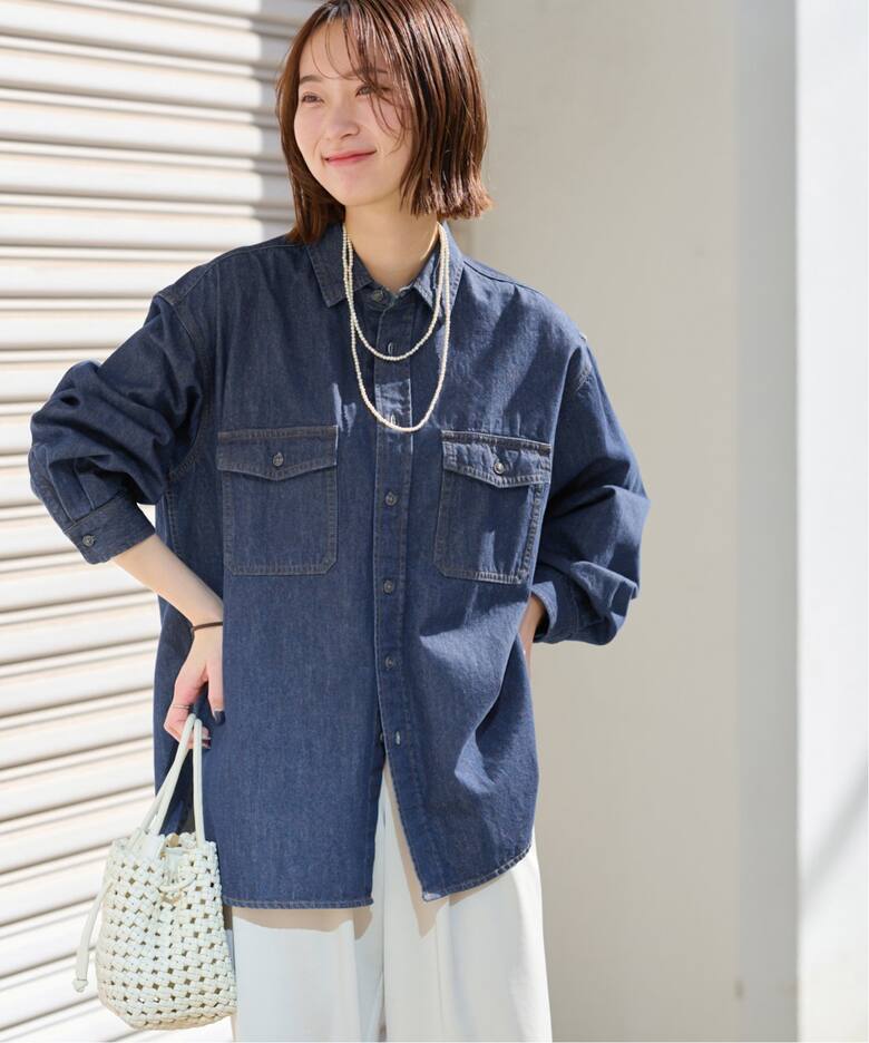 追加5》9oz C/Rデニムワークシャツ（シャツ／ブラウス）｜JOURNAL 