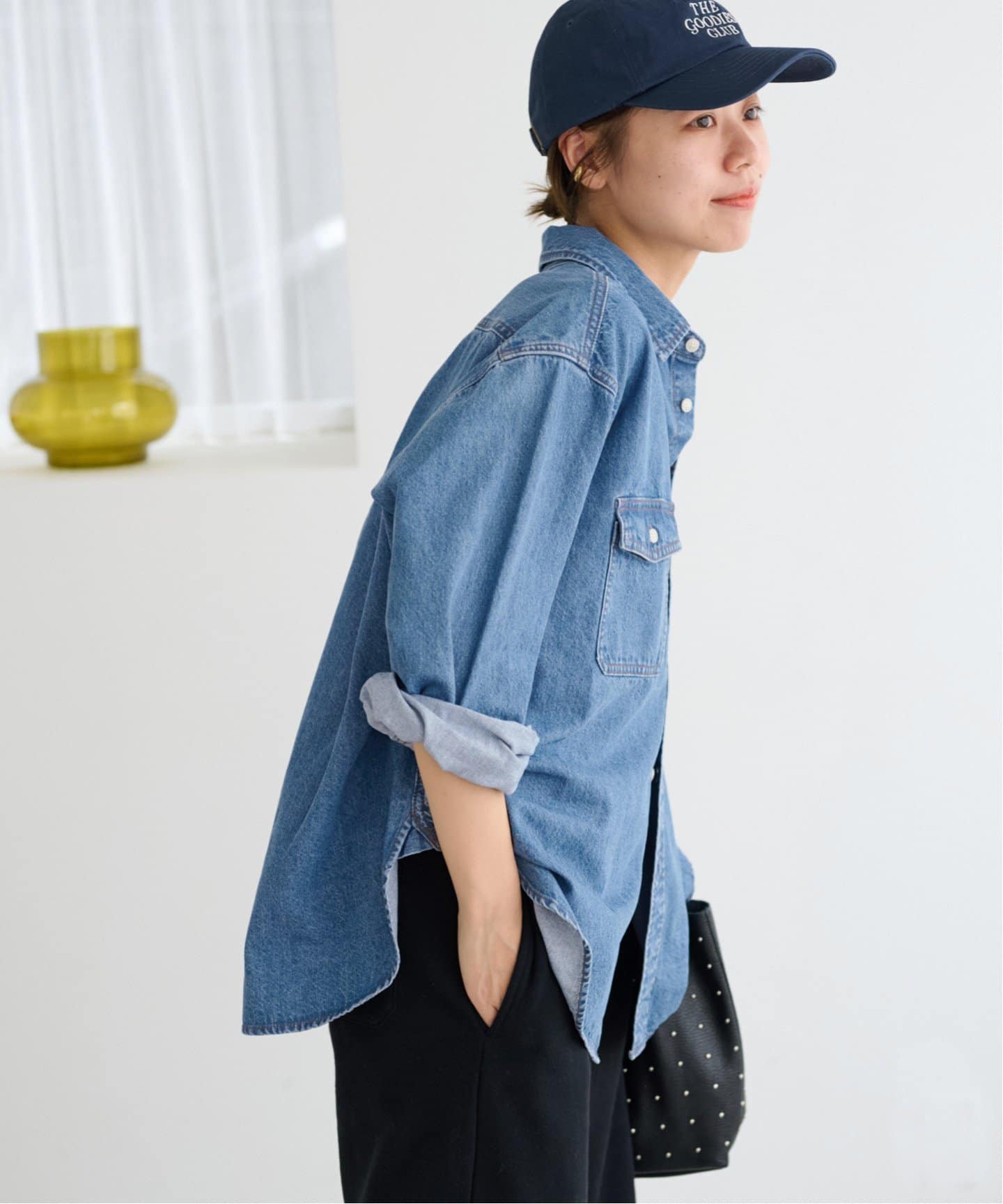 WEB限定追加6》9oz C/Rデニムワークシャツ（シャツ／ブラウス