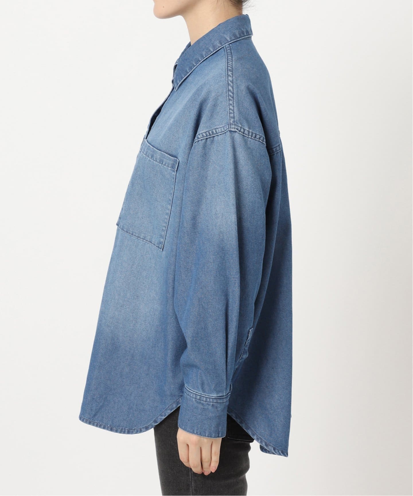 レリューム デニムプルオーバーシャツ　ジャーナルスタンダード　ダンガリー WEB限定追加 / 新色》デニムプルオーバーシャツ（シャツ