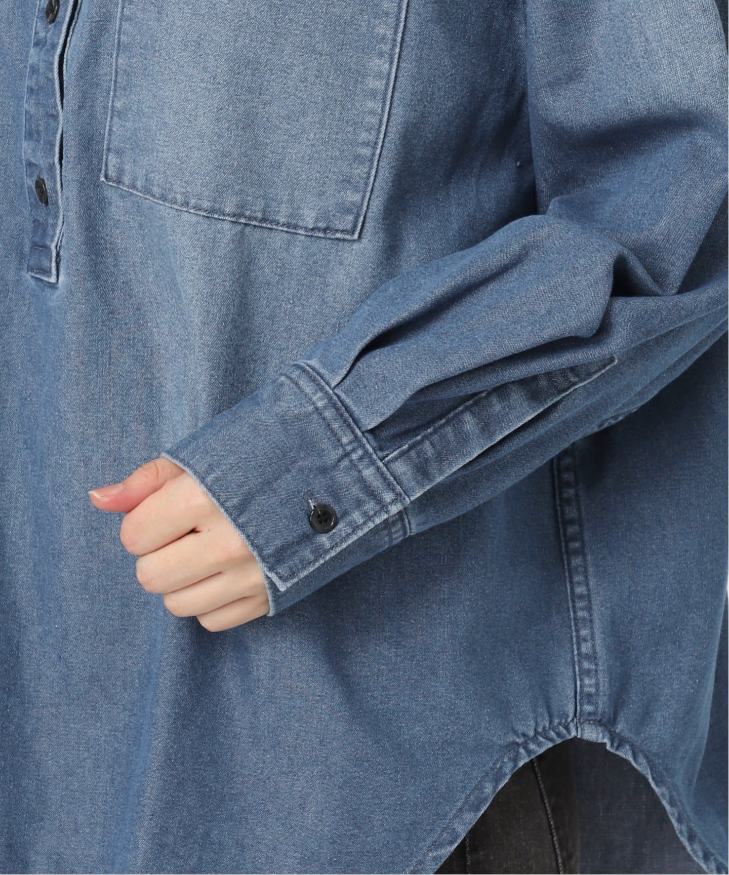 レリューム デニムプルオーバーシャツ　ジャーナルスタンダード　ダンガリー JOURNAL STANDARD relume｜《WEB限定追加 / 新色》デニムプル