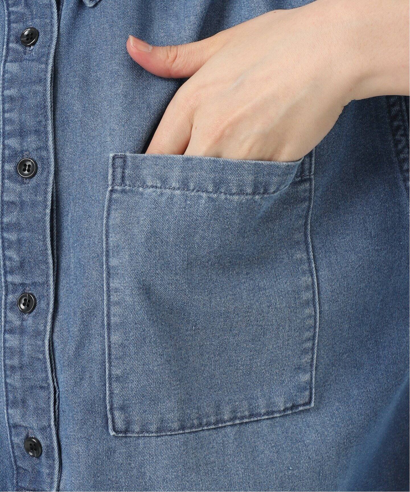 WEB限定追加 / 新色》デニムプルオーバーシャツ（シャツ