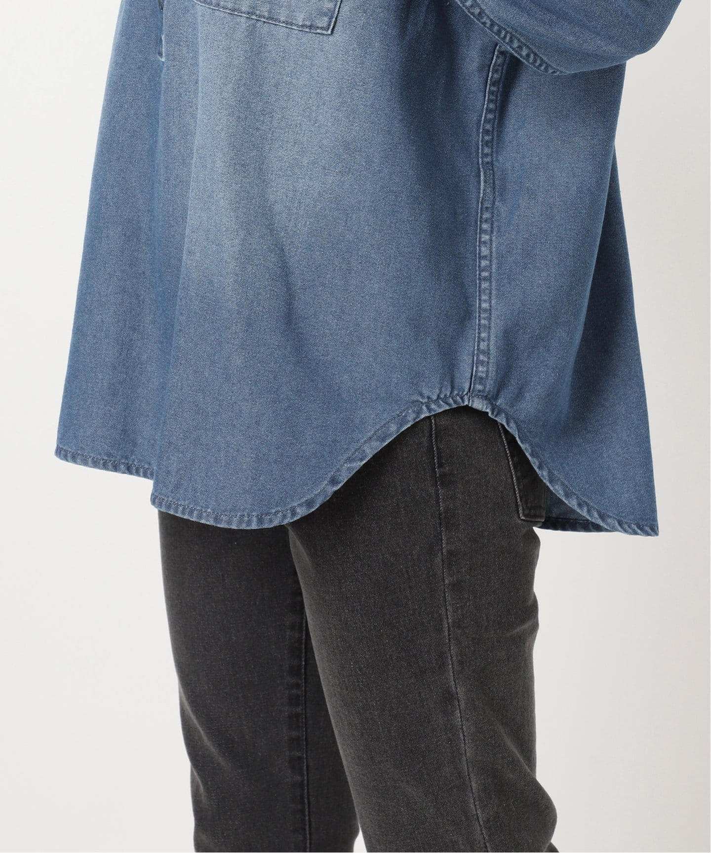 WEB限定追加 / 新色》デニムプルオーバーシャツ（シャツ