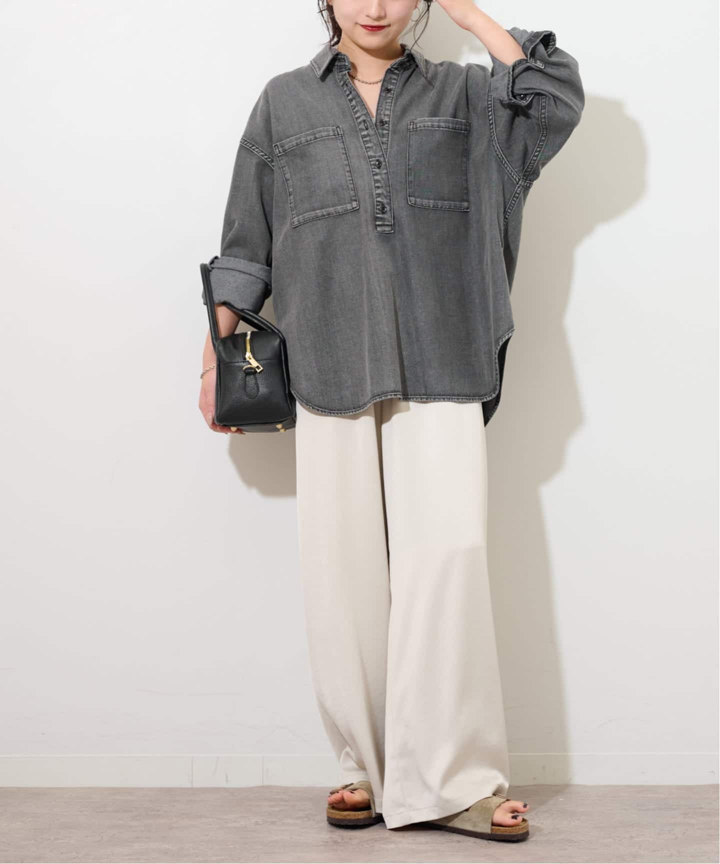 ジャーナルスタンダードレリューム　デニムプルオーバーシャツ/インディゴ JOURNAL STANDARD relume（ジャーナルスタンダード レリューム）の