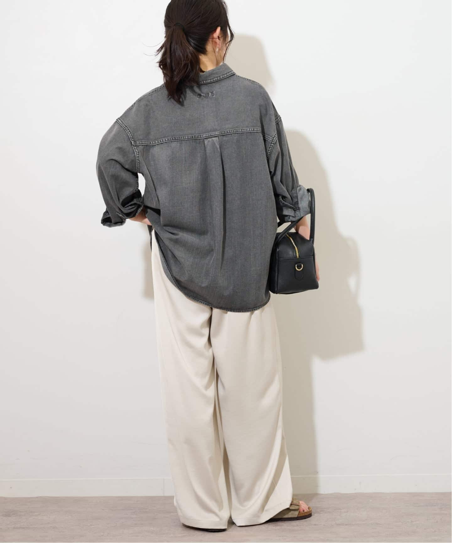 WEB限定追加2》デニムプルオーバーシャツ（シャツ／ブラウス