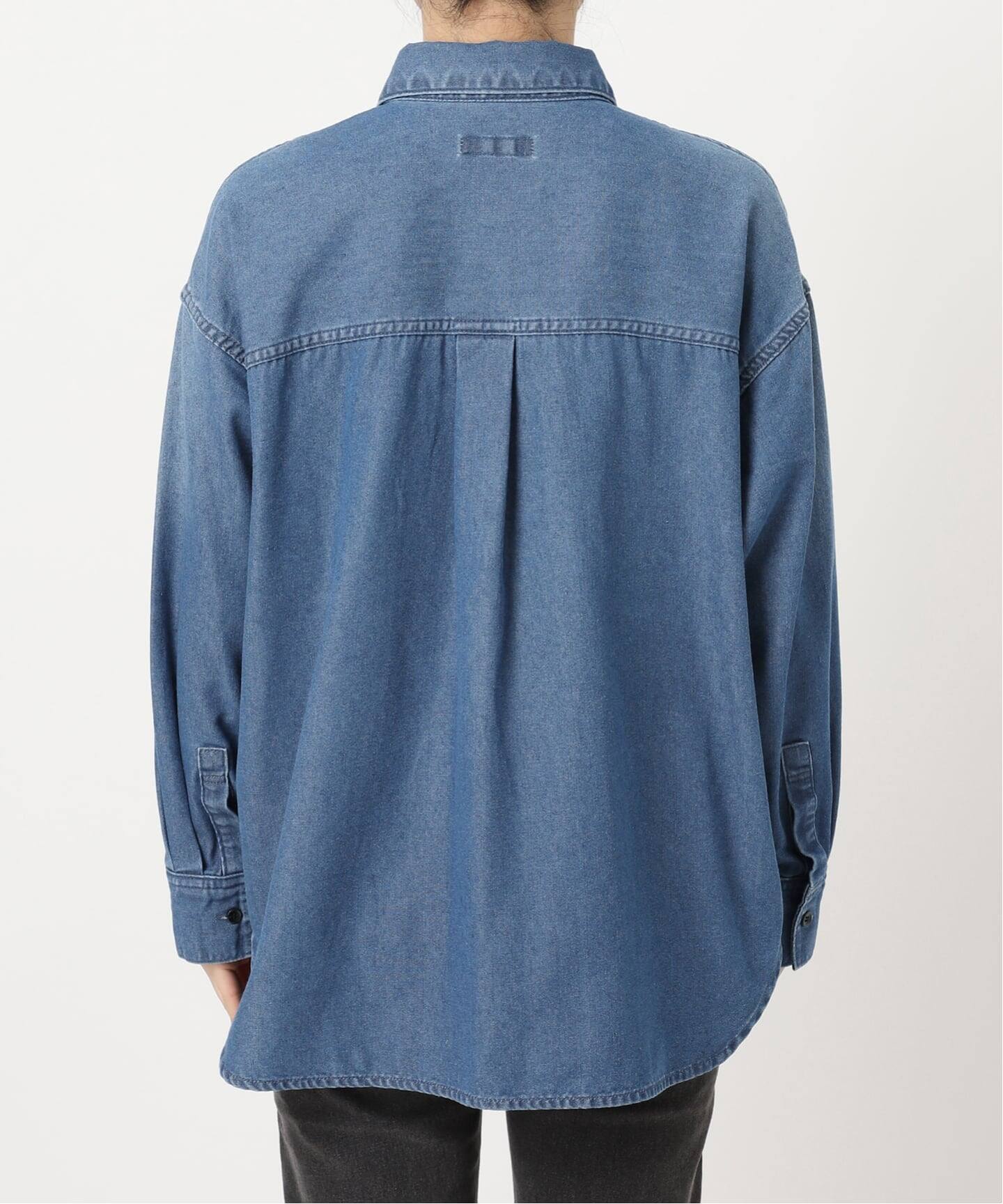 WEB限定追加2》デニムプルオーバーシャツ（シャツ／ブラウス