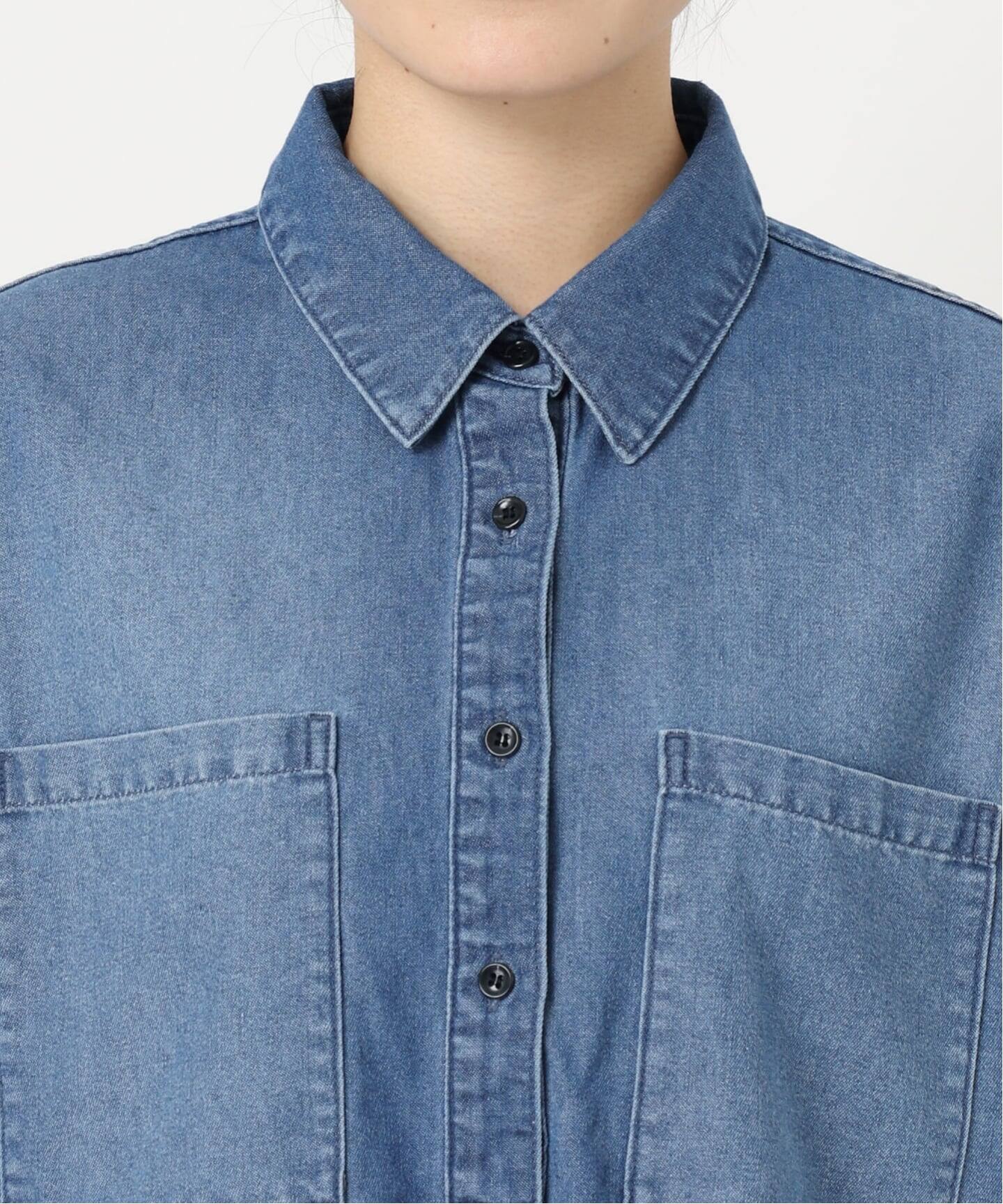 WEB限定追加2》デニムプルオーバーシャツ（シャツ／ブラウス