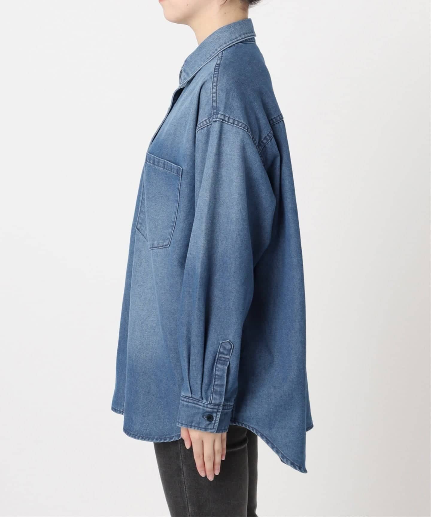 WEB限定追加》デニムオーバーサイズシャツ（シャツ／ブラウス