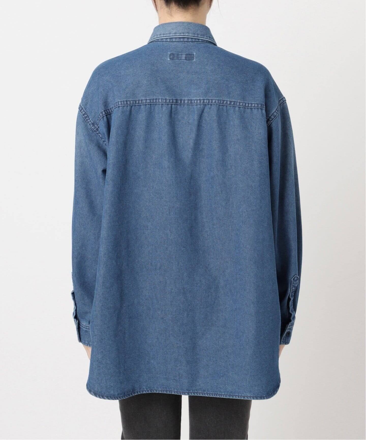 WEB限定追加》デニムオーバーサイズシャツ（シャツ／ブラウス