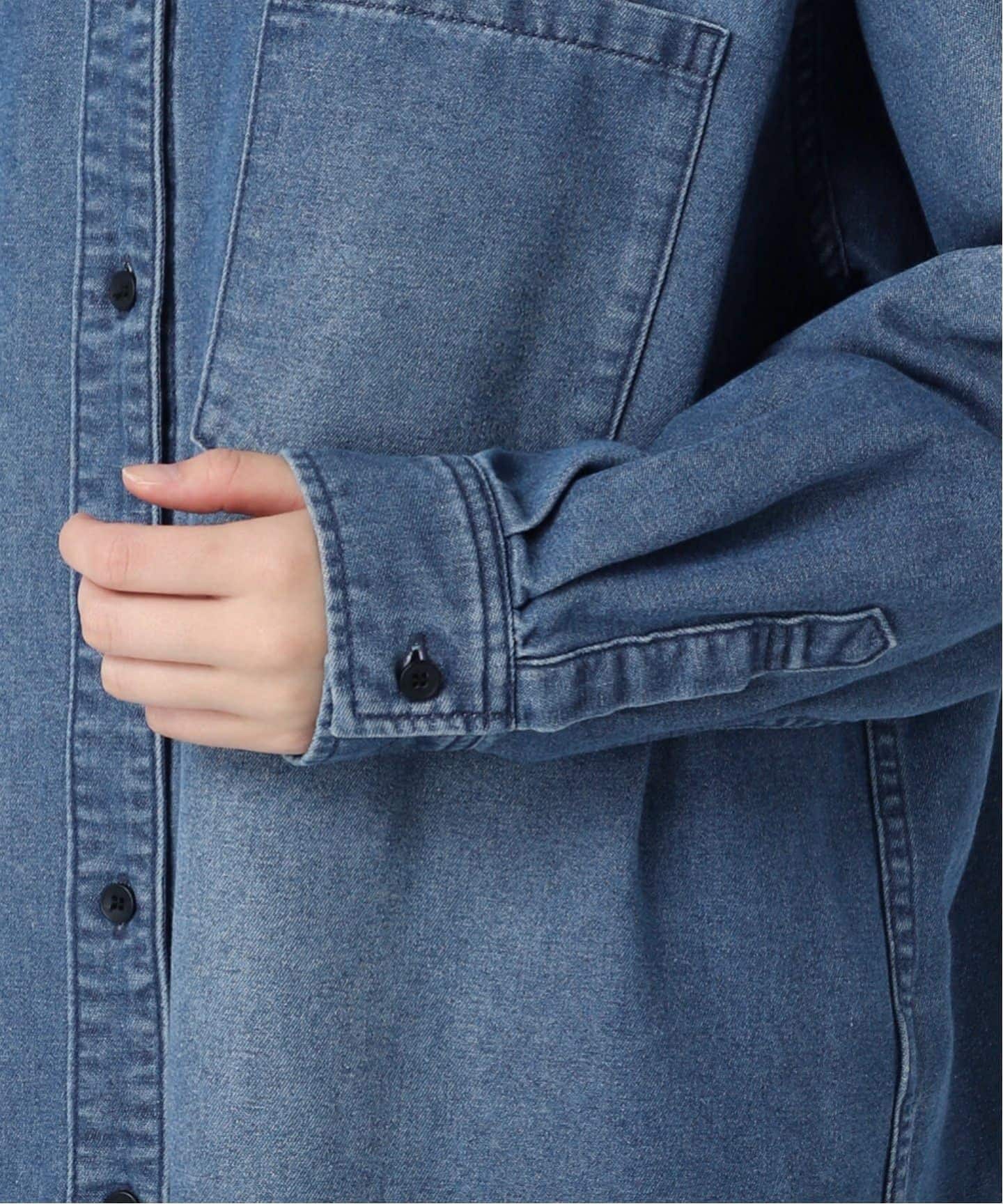 WEB限定追加》デニムオーバーサイズシャツ（シャツ／ブラウス