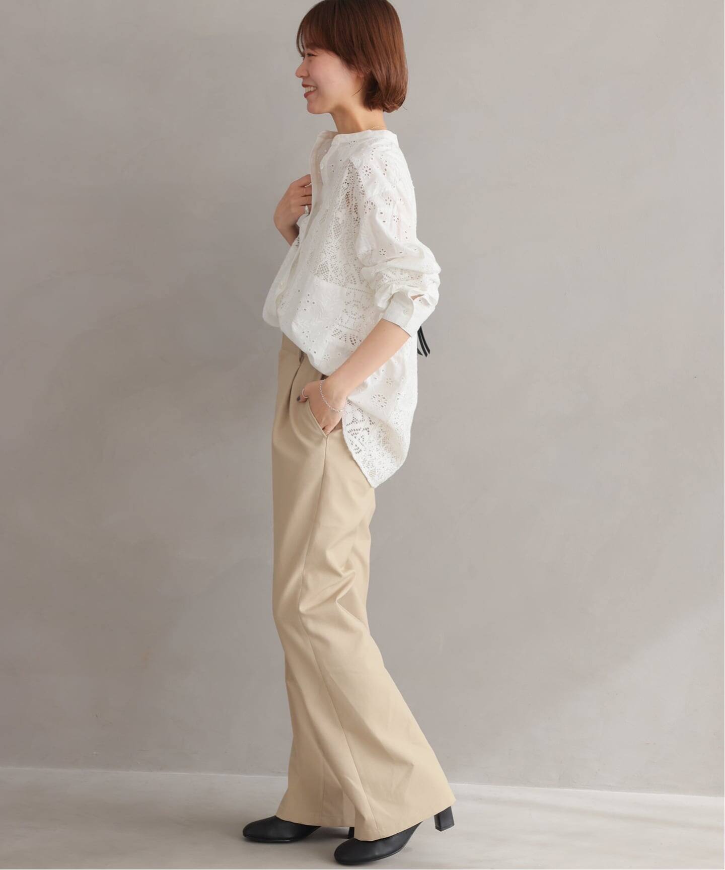 追加 / 新色》パッチワークレースシャツ（シャツ／ブラウス）｜JOURNAL