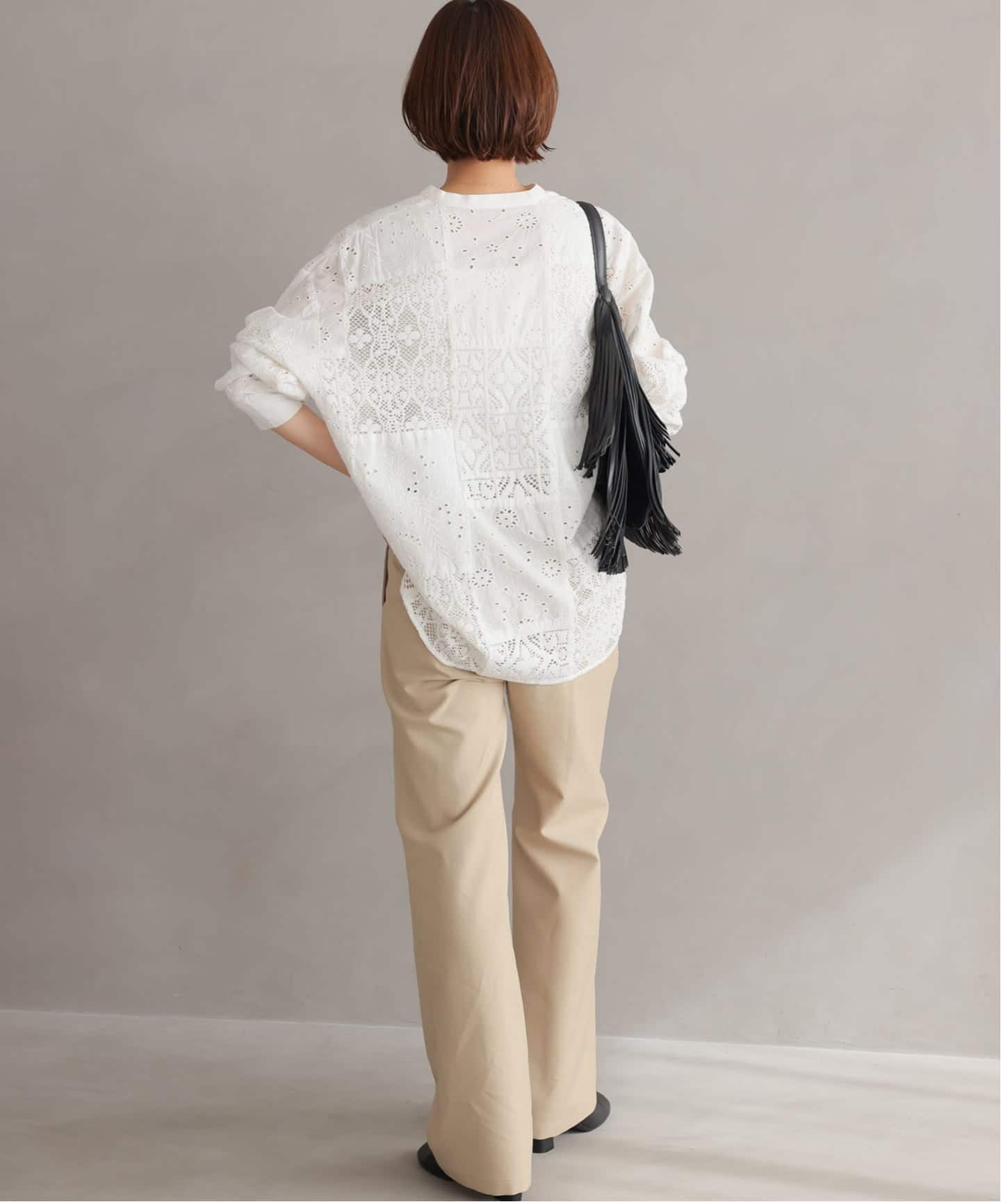 JOURNAL STANDARD relume パッチワークレースシャツ パッチワークレースショートシャツ（シャツ／ブラウス）｜JOURNAL