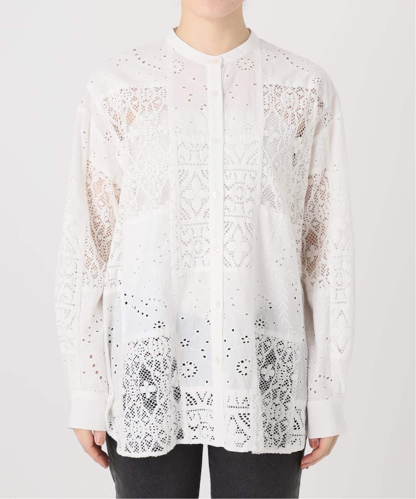 JOURNAL STANDARD relume パッチワークレースシャツ 追加予約》パッチワークレースシャツ（シャツ／ブラウス）｜JOURNAL