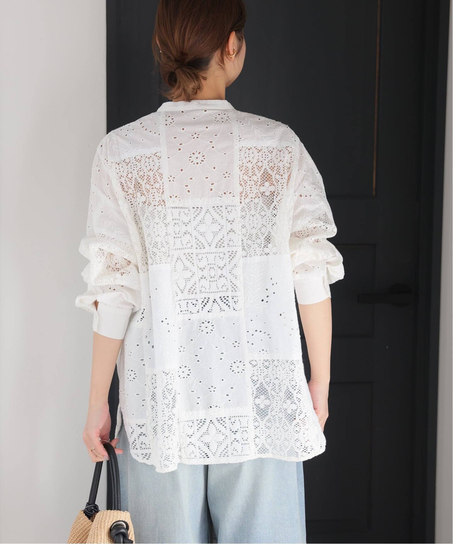 追加 / 新色》パッチワークレースシャツ（シャツ／ブラウス）｜JOURNAL