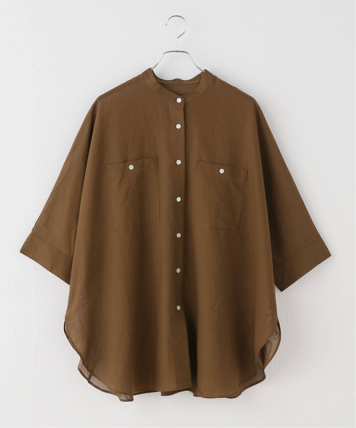 ジャーナルスタンダードレサージュ　ブロードドルマンシャツ ゆったりブラウス ジャーナルスタンダードレサージュブロードドルマンシャツ