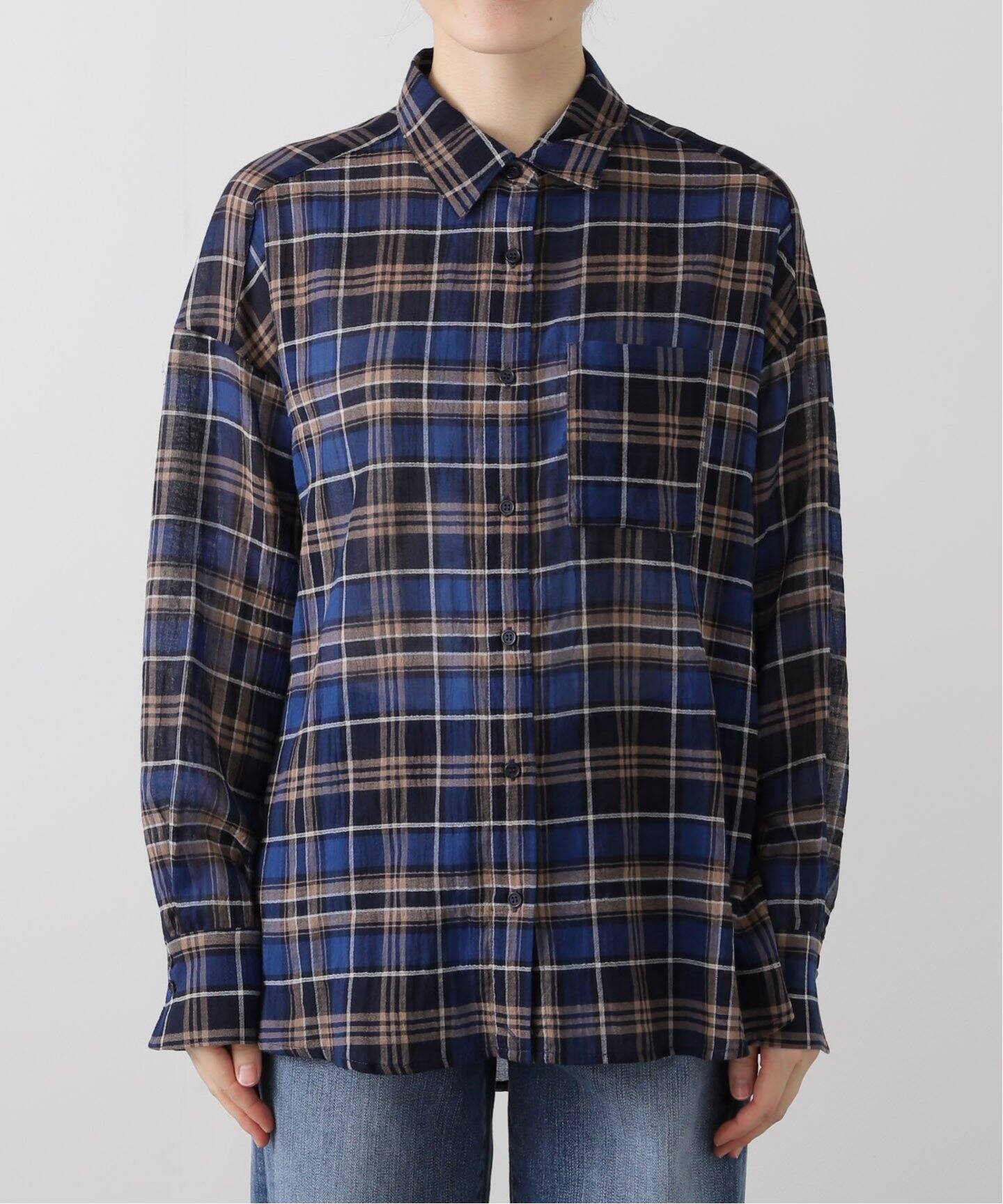 JOURNAL STANDARD relume チェック柄 長袖シャツ 未使用 z□ジャーナルスタンダード/JOUNALSTANDARD relume 長袖シャツ