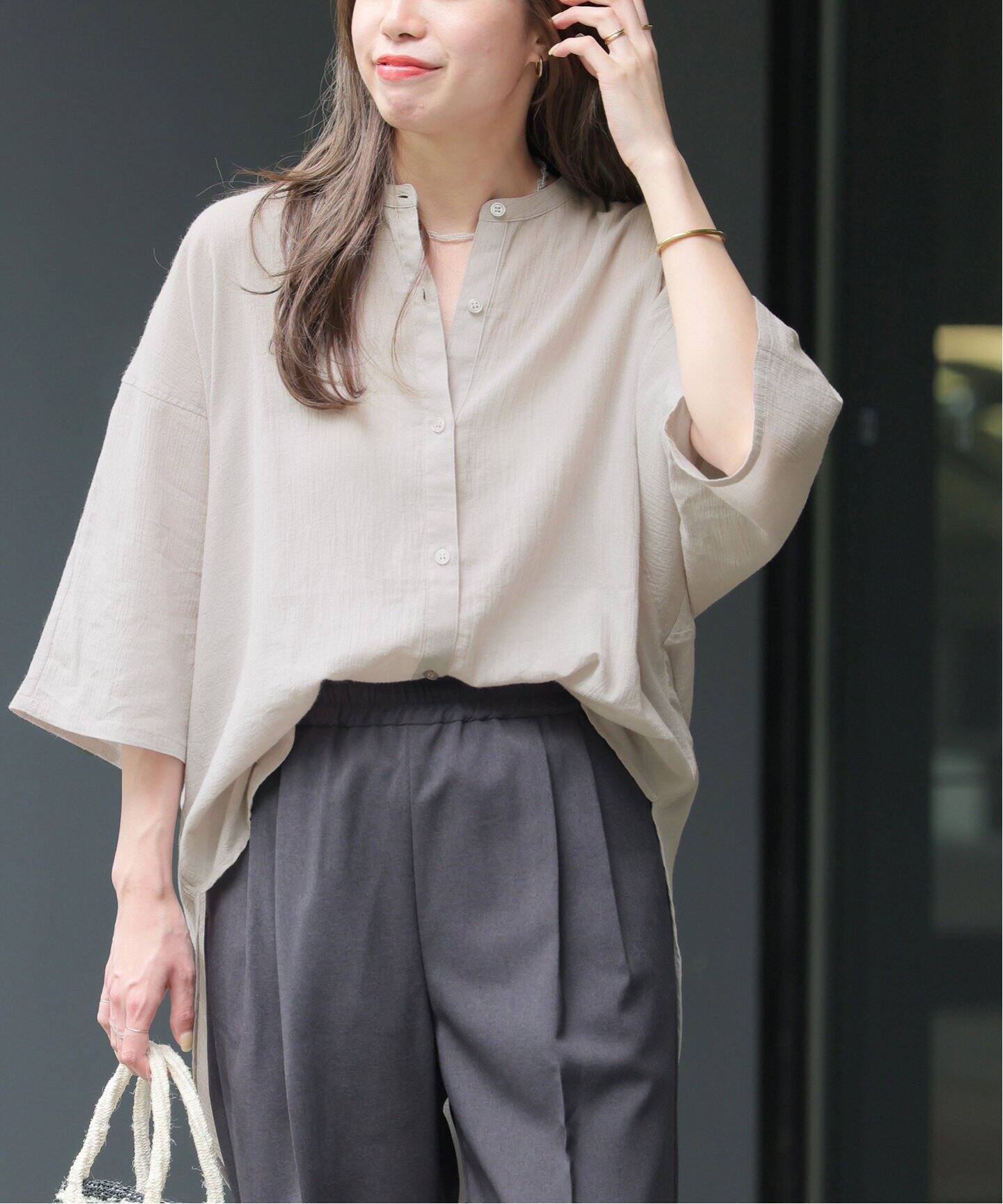 楊柳バンドカラーシャツ（シャツ／ブラウス）｜JOURNAL STANDARD