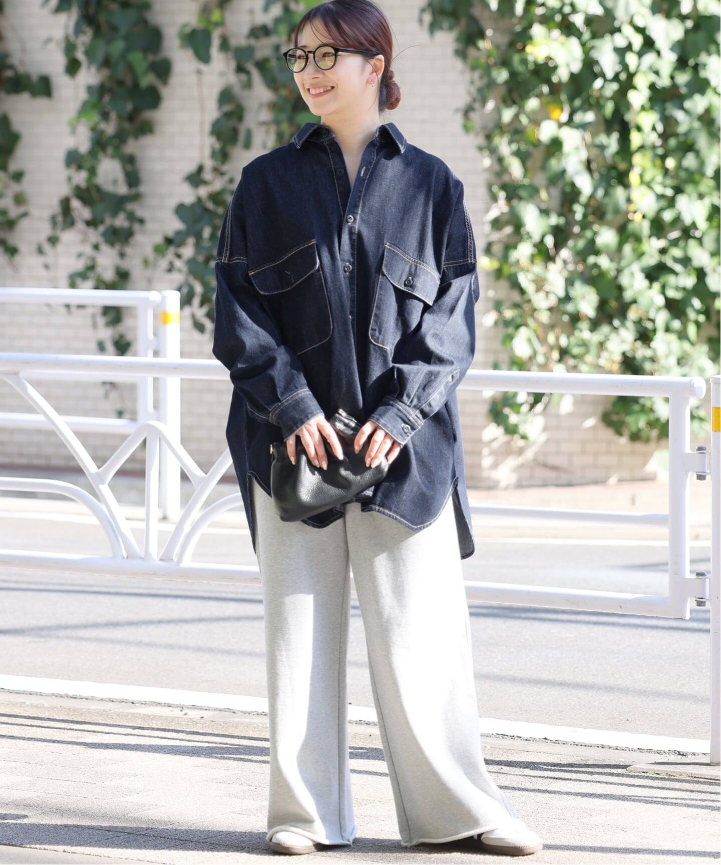 追加》【LANCER/ランサー】デニムビッグシャツ（シャツ／ブラウス