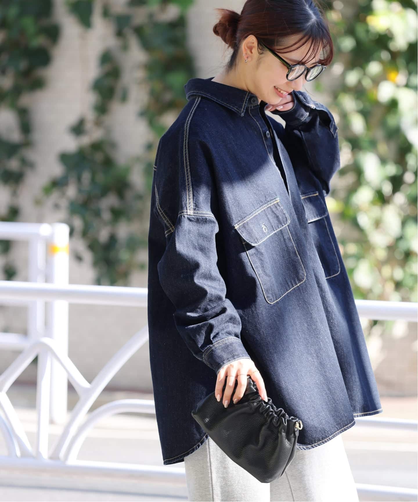 【新品】journalstandardrelume✳︎25ss✳︎デニムビッグシャツ JOURNAL STANDARD relume ブラウス シャツ 「追加」「LANCER