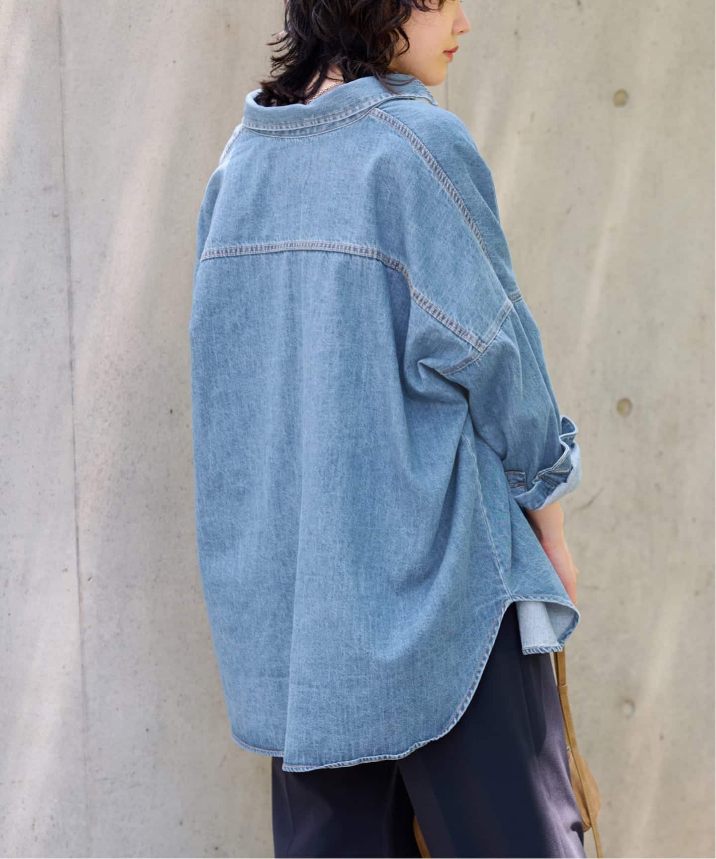 【タグ付き】＊ジャーナルスタンダードレリューム＊LANCER・デニムビッグシャツ ジャーナルスタンダード レリューム JOURNAL STANDARD relume