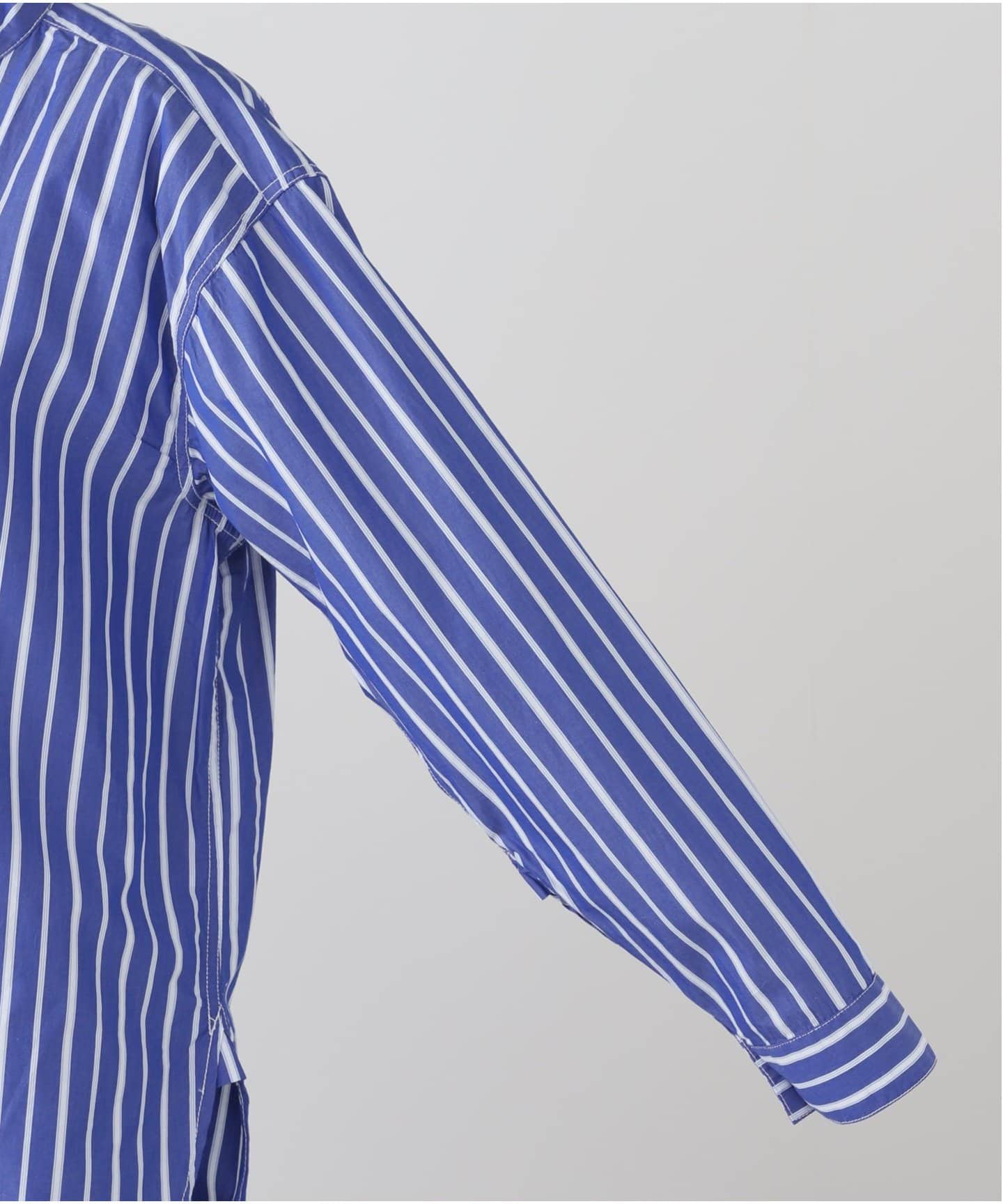 ROYAL NAVY/ロイヤルネイビー】 BANDCOLLAR SHIRTS STRAIPE