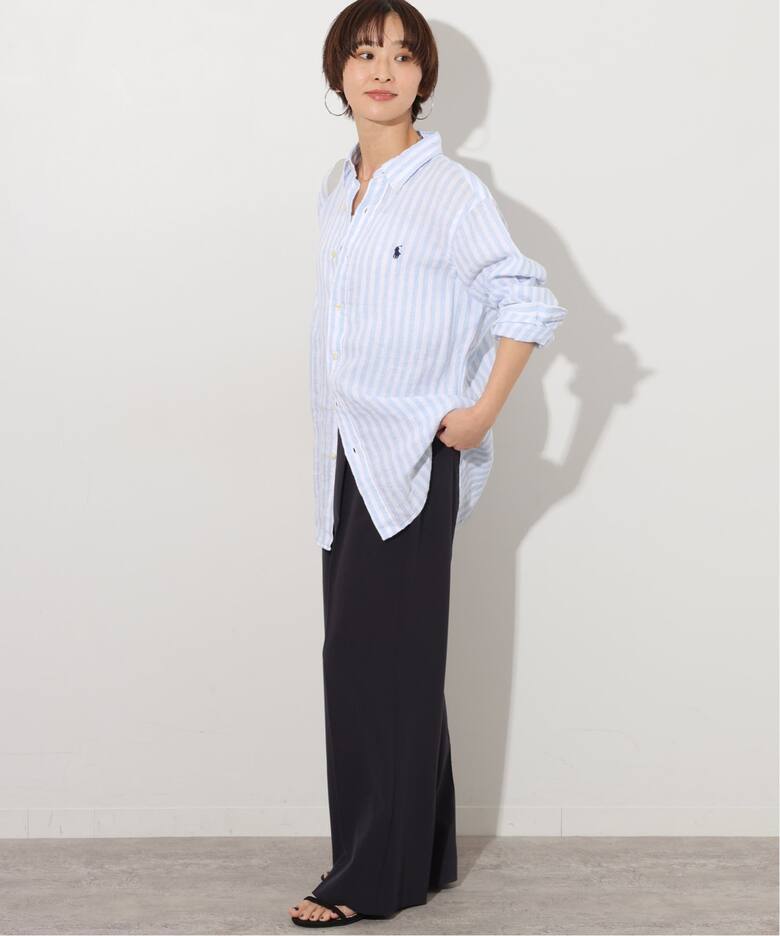 POLO RALPH LAUREN / ポロ ラルフ ローレン】ストライプリネンシャツ 