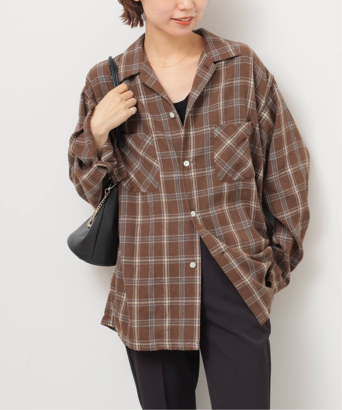 FRAMeWORK dan 別worn out checkシャツ dan river/ダンリバー 別注worn out check シャツ（シャツ／ブラウス