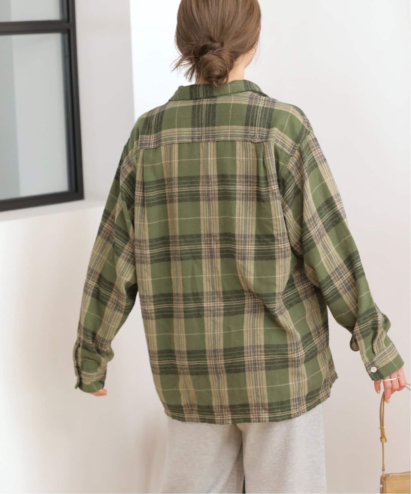 ブラウス シャツ 「Dan /ダンリバー」WORN OUT CHECK BOX SHIRT：シャツ レディース Dan River/ダンリバー】WORN OUT CHECK BOX SHIRT：シャツ