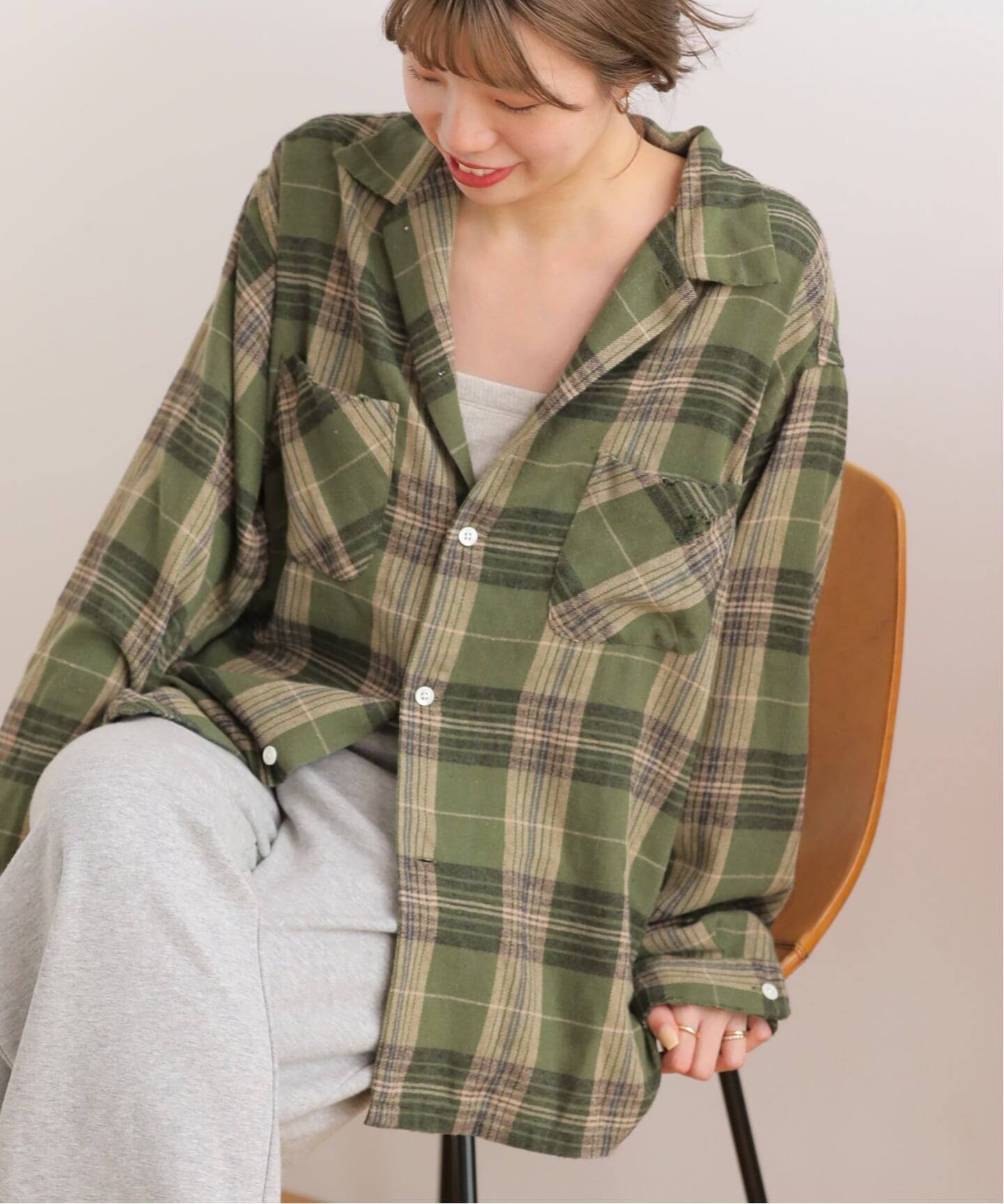 Dan River/ダンリバー】WORN OUT CHECK BOX SHIRT：シャツ（シャツ 