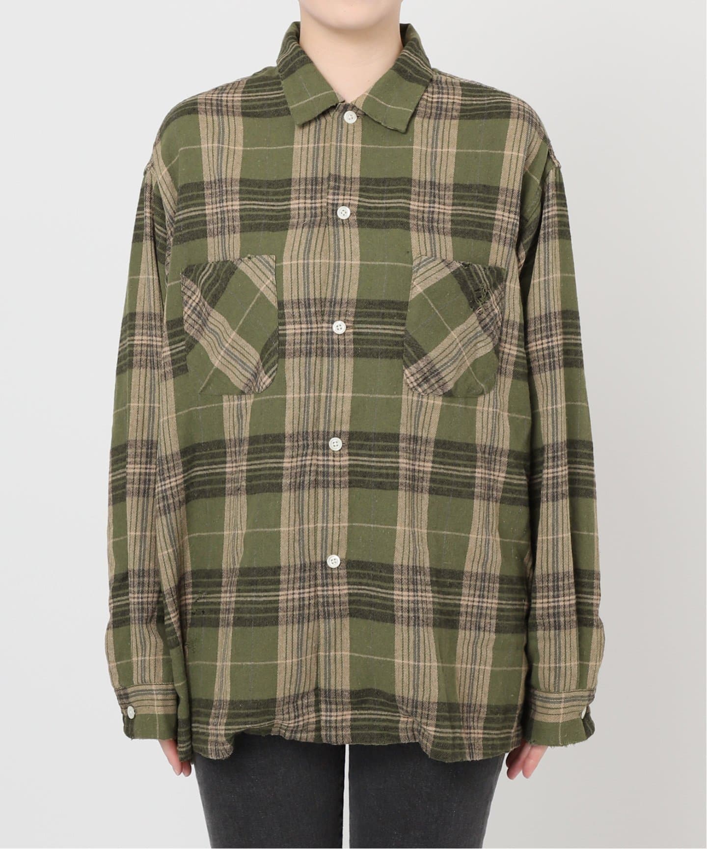 予約》【Dan River/ダンリバー】WORN OUT CHECK BOX SHIRT