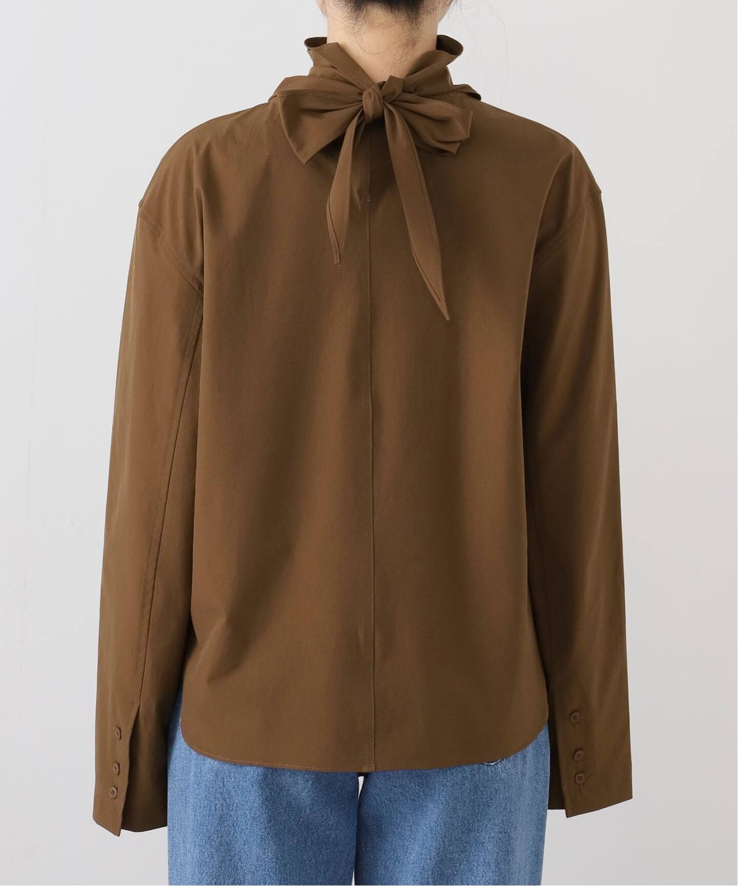 todayful Roundhem Tie Blouse ブラウン TODAYFUL/トゥデイフル】 Roundhem Tie Blouse（シャツ／ブラウス