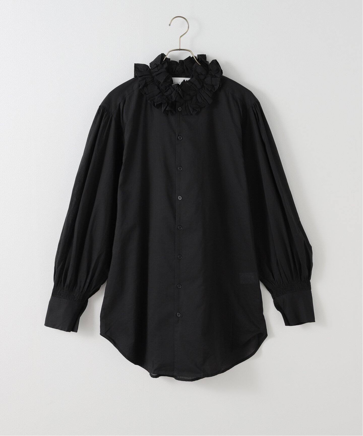 crinkle crinkle crinkle】 cotton frill coller shirts（シャツ 