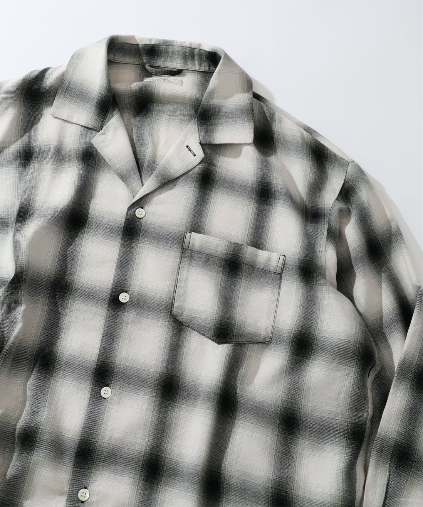 レーヨン アンカット フリンジ チェックシャツ（シャツ／ブラウス