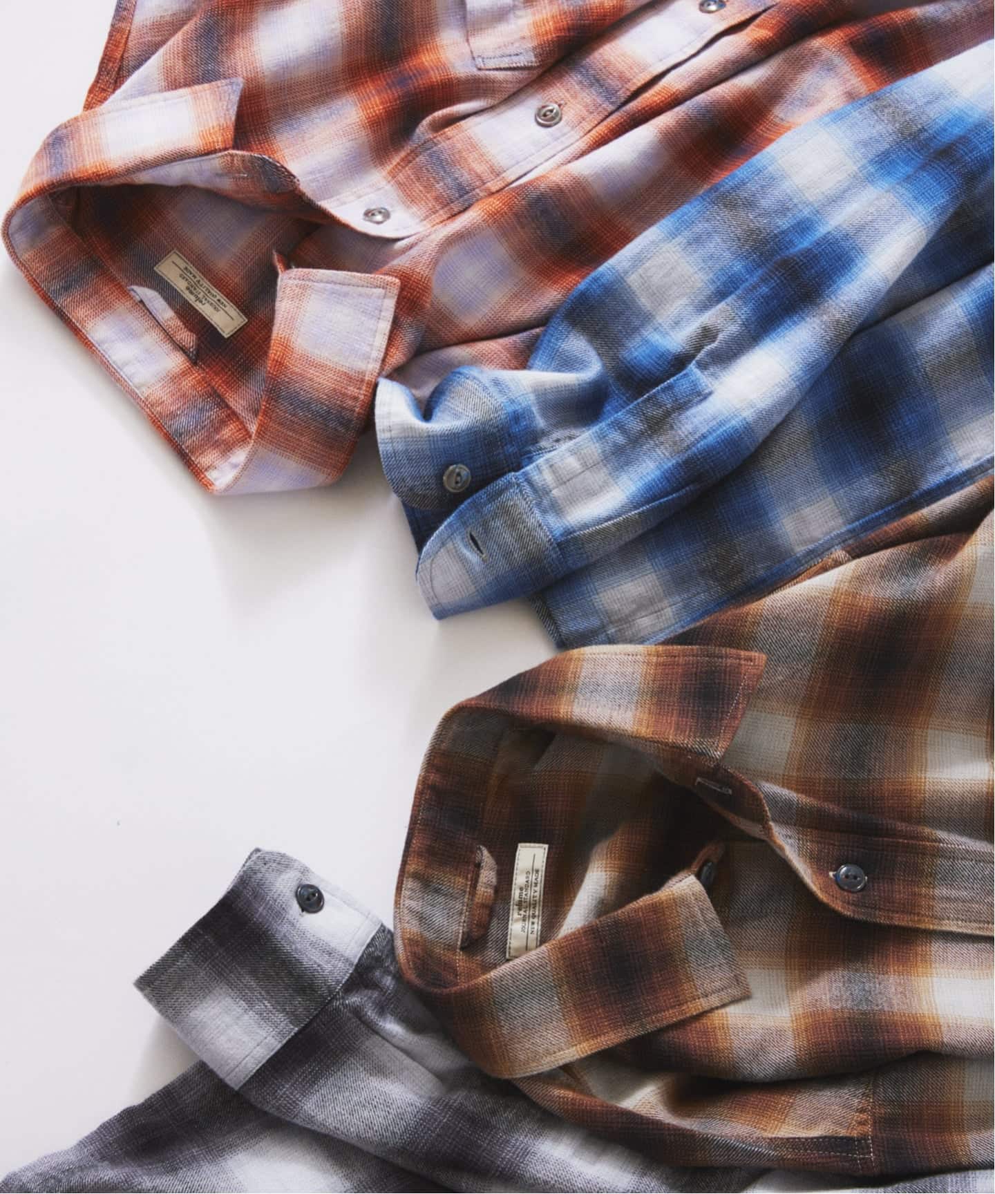 カラー オンブレ チェックシャツ（シャツ／ブラウス）｜JOURNAL