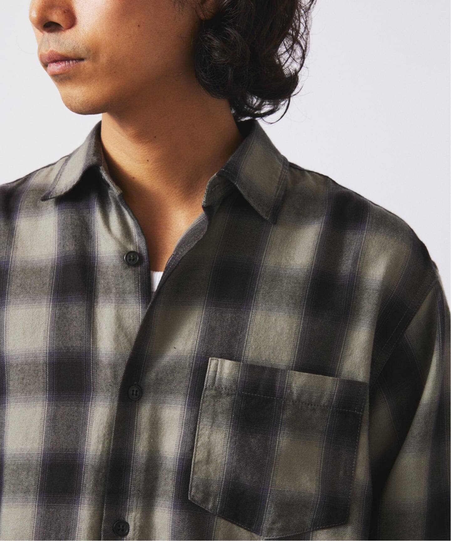 journal standard オンブレ チェックシャツ フランネル オンブレ チェック シャツ（シャツ／ブラウス）｜JOURNAL