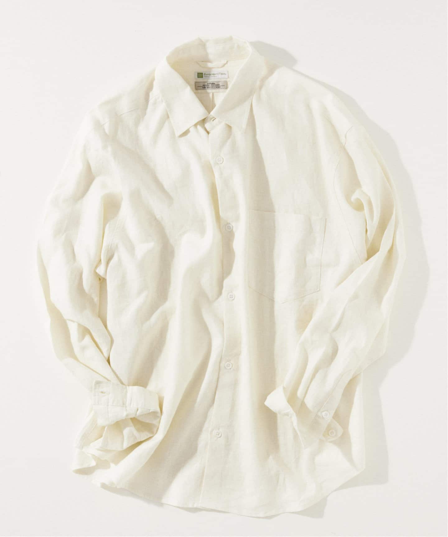 ★EU発*COS*新作*European Flax リネンTシャツ/WHITE★ European Flax / ヨーロピアンフラックス】リネン レギュラー