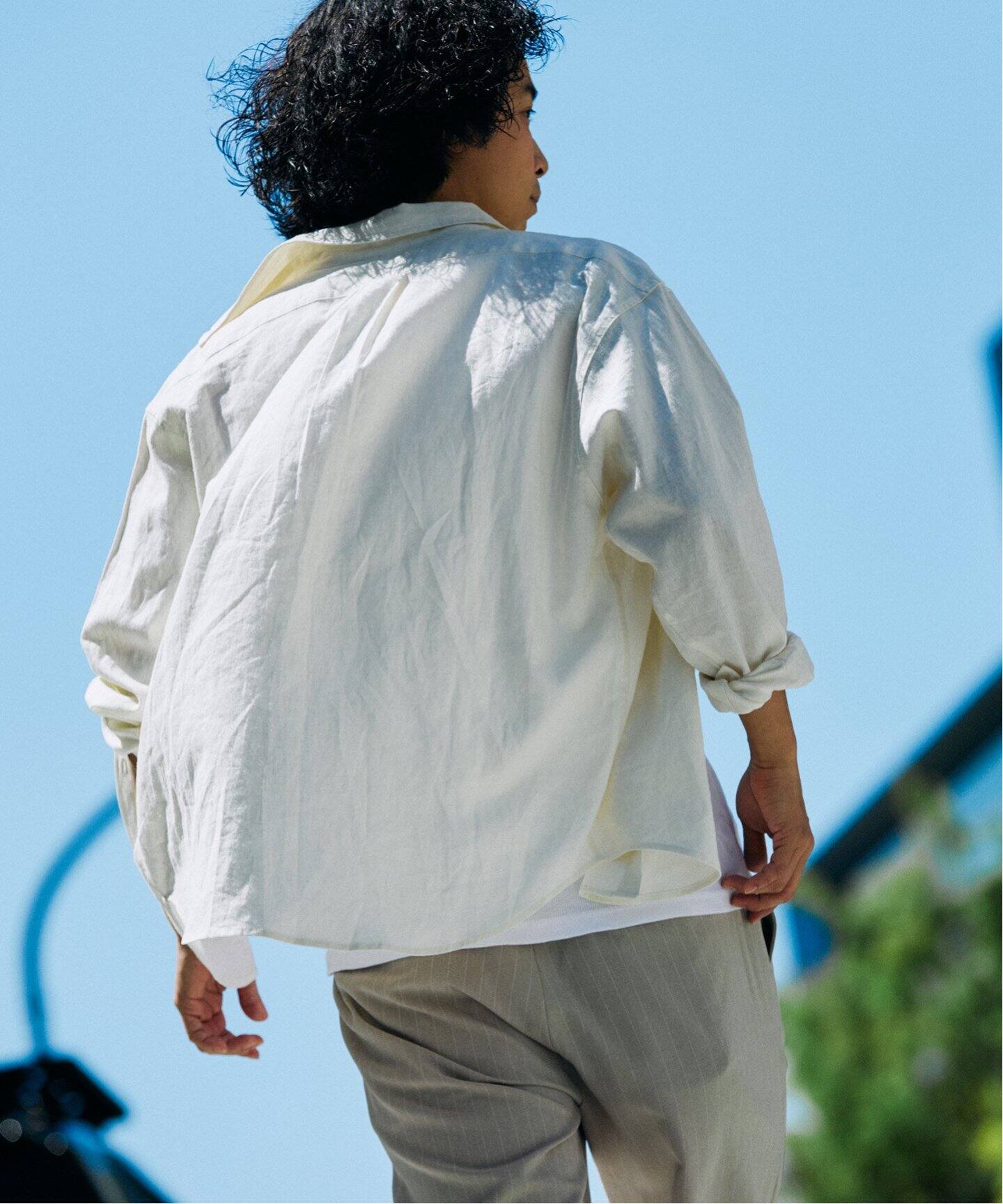 European Flax / ヨーロピアンフラックス リネン/レーヨン シャツ