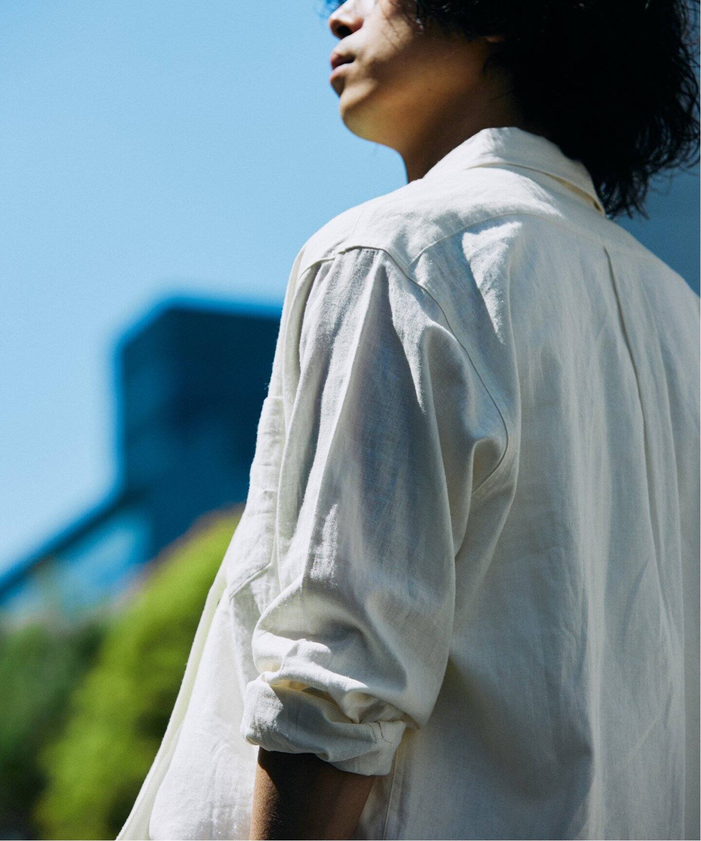 European Flax / ヨーロピアンフラックス リネン/レーヨン シャツ