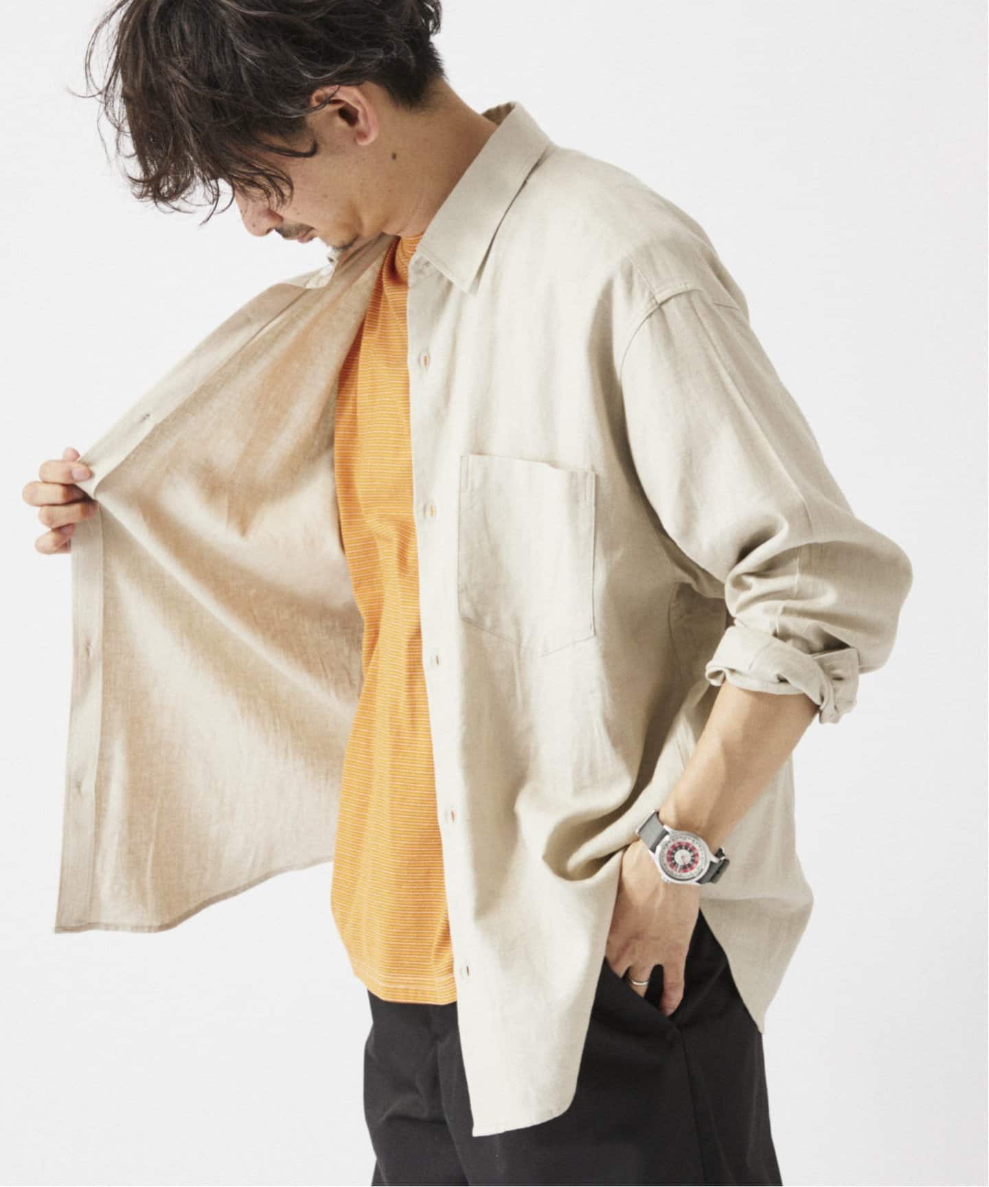 ジャーナルスタンダードレリューム ヨーロピアン フラッグス リネンサロペット JOURNAL STANDARD relume（ジャーナルスタンダード レリューム