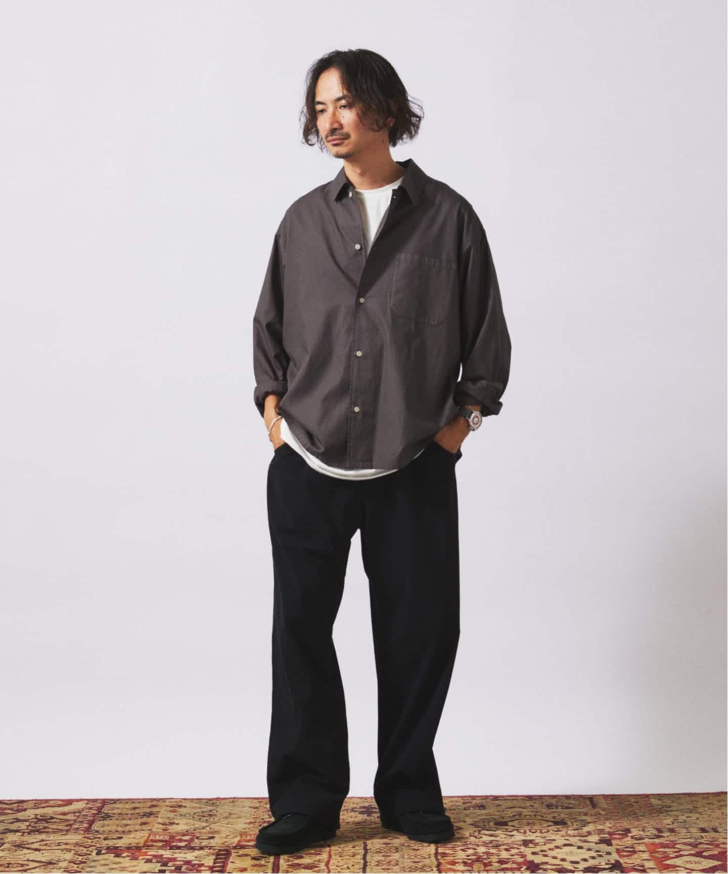 ジャーナルスタンダード レリューム（JOURNAL STANDARD relume）/JAMES FABRIC / ジェームスファブリック ガーメントダイ コットン シ… JAMES FABRIC / ジェームスファブリック ガーメントダイ コットン