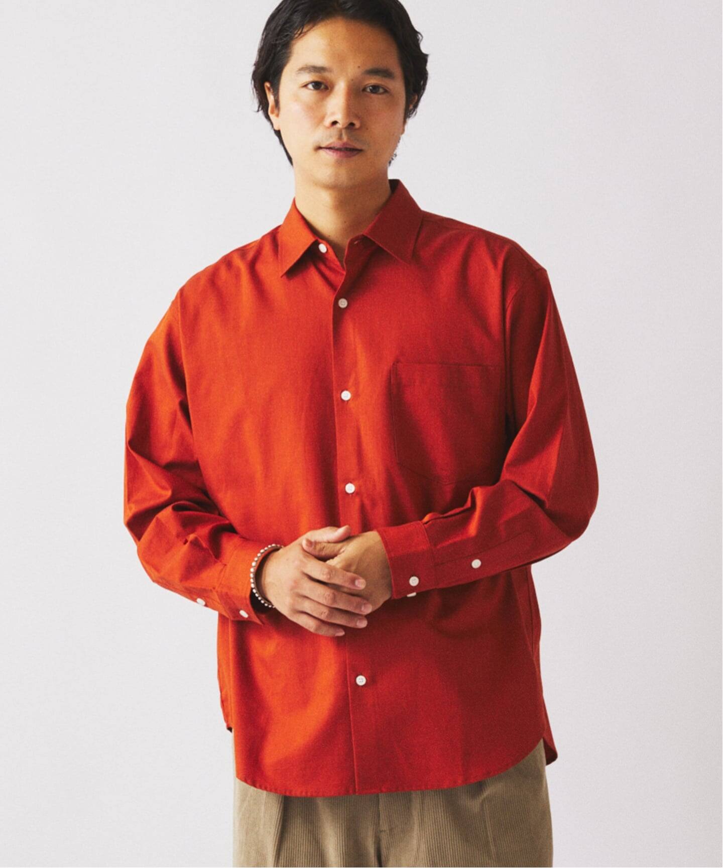 JAMES FABRIC / ジェームスファブリック ウールブレンド シャツ