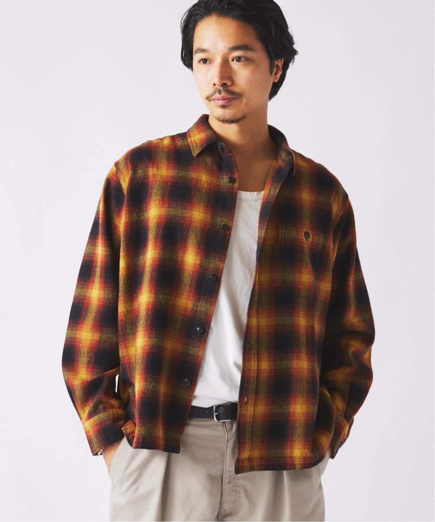 JOURNAL STANDARD　USAコットン ネル オンブレチェック シャツ USAコットン ネル オンブレチェック シャツ（シャツ／ブラウス