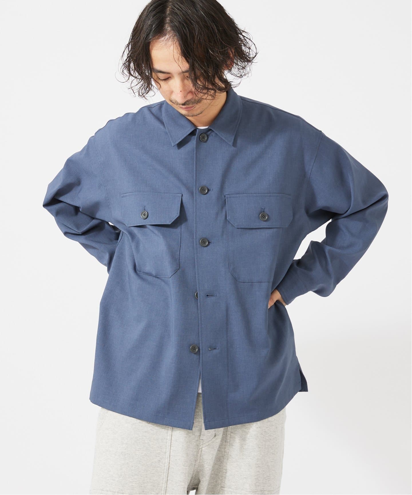 【最終値下げ】journal standard シャツジャケット グレー　cpo 最終値下げ】journal standard シャツジャケット グレー cpo