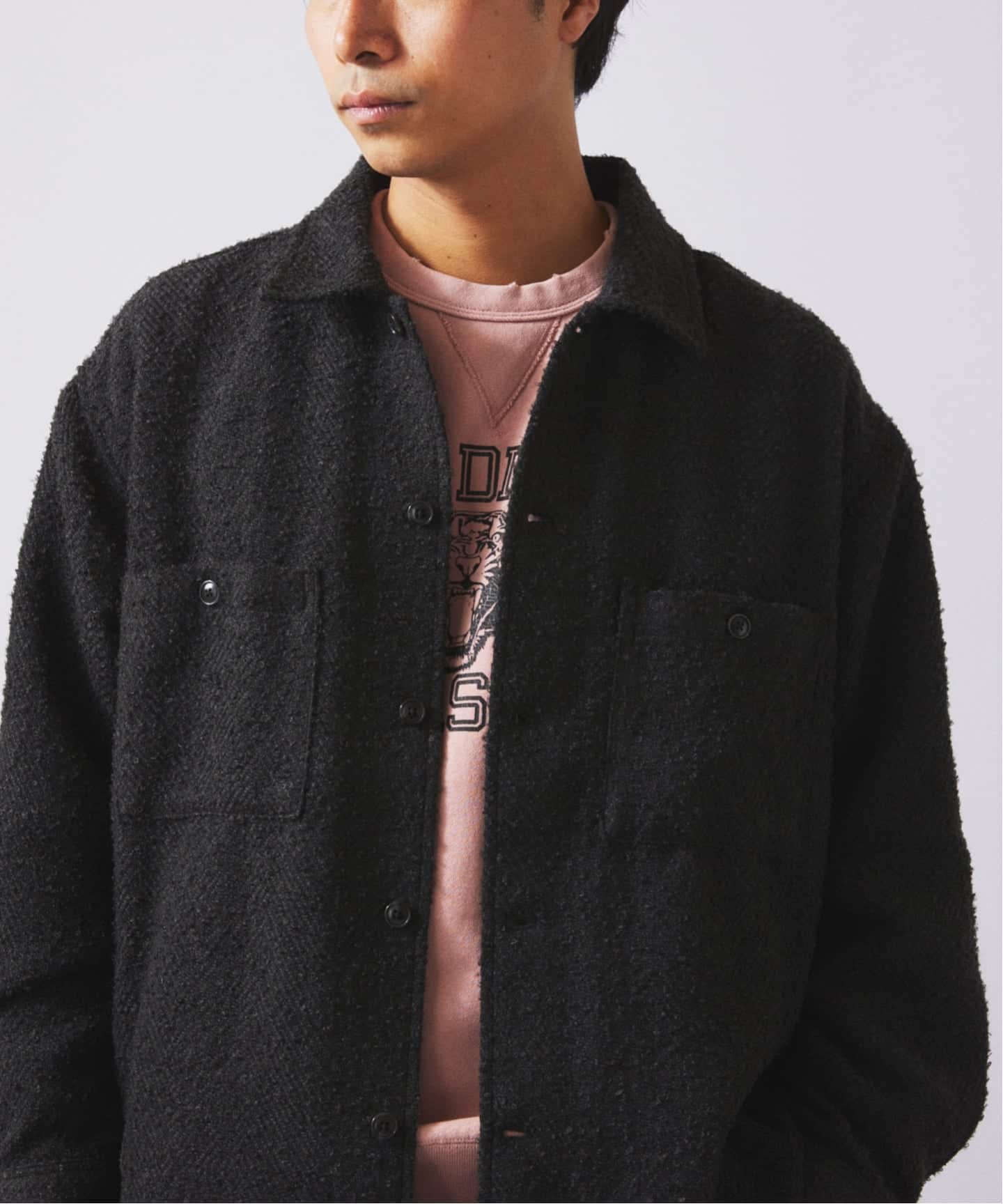 ビッグ ヘリンボン CPO シャツ ジャケット（シャツ／ブラウス