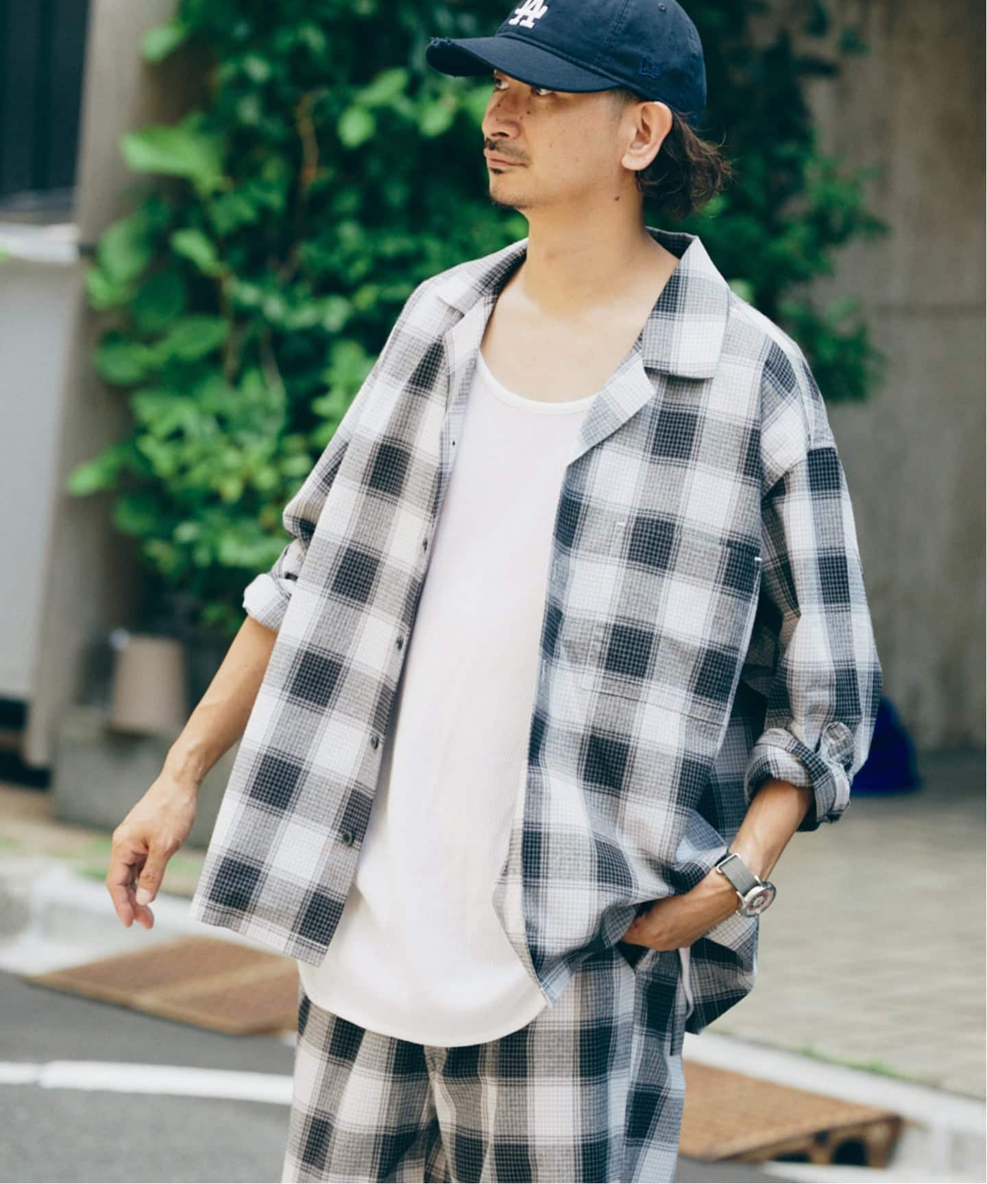 AKM FIVE BROTHER チェック シャツ オンブレ/ギンガム/ブロック FIVE BROTHER ⁄ファイブブラザー 別注 オンブレチェック シャツ