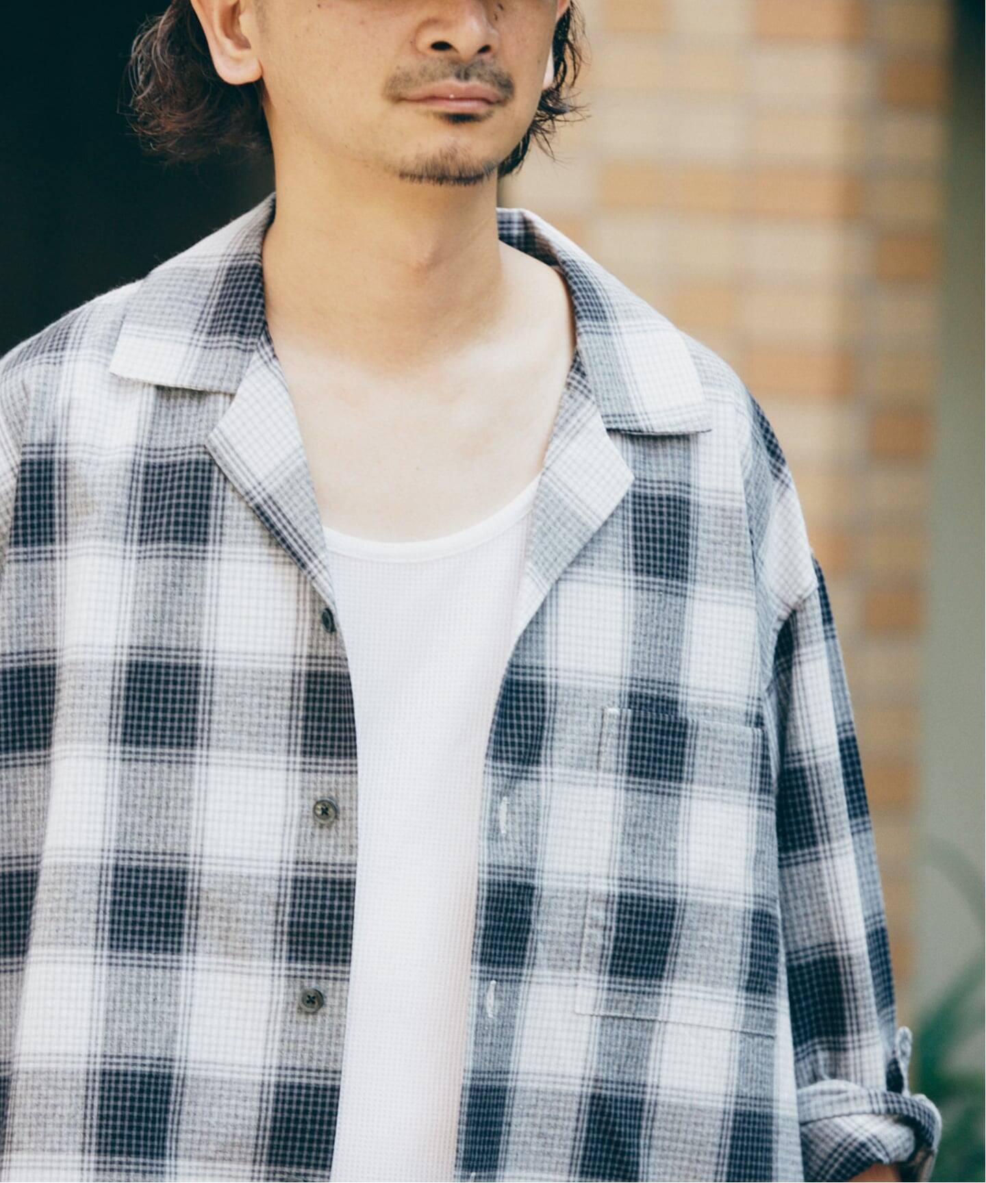 AKM FIVE BROTHER チェック シャツ オンブレ/ギンガム/ブロック FIVE BROTHER ⁄ファイブブラザー 別注 オンブレチェック シャツ